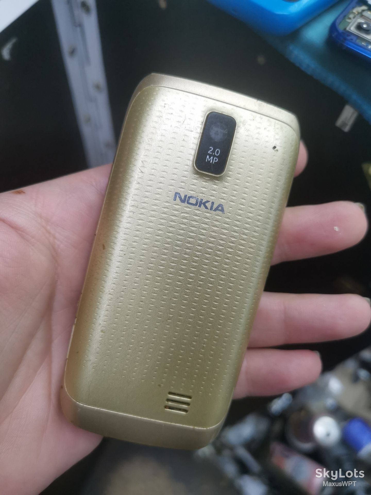 #940 Sklad Nokia Asha 308 1 gold - фото фото фото 3