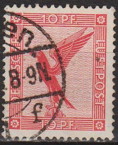 1926 - Німеччина - Авіапошта - Орел - 10 Mi.379 _гаш - фото фото фото 0