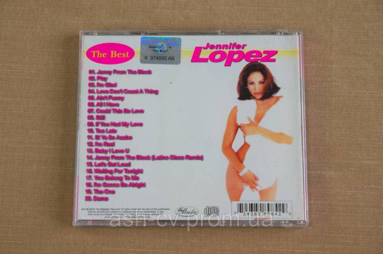 Музичний диск CD. Jennifer Lopez - The best - фото фото фото 2