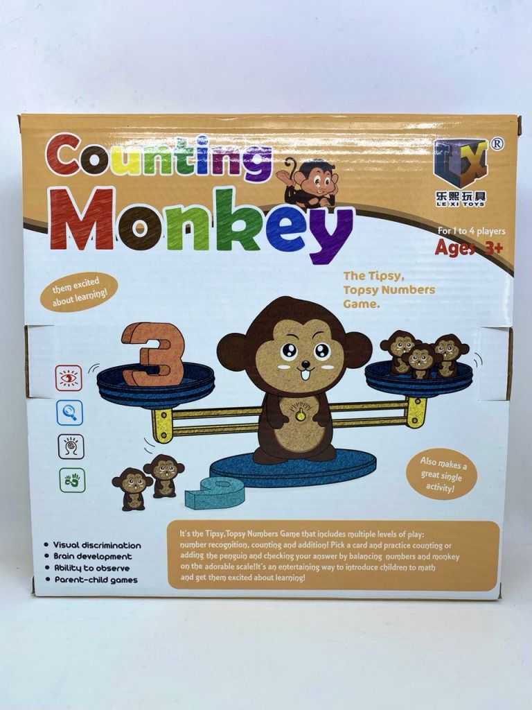 Обезьянка весы с цифрами игра развивающая детская математическая Caunting Monkey - фото фото фото 3