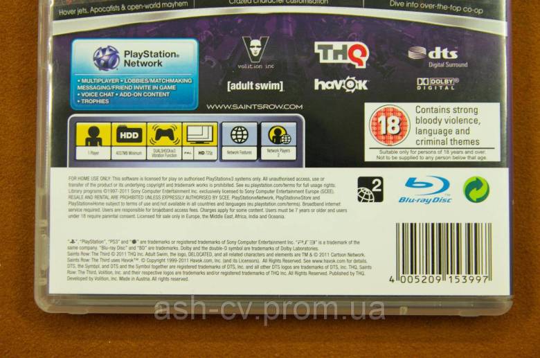 Диск Playstation 3 - Saints Row The Third - фото фото фото 3