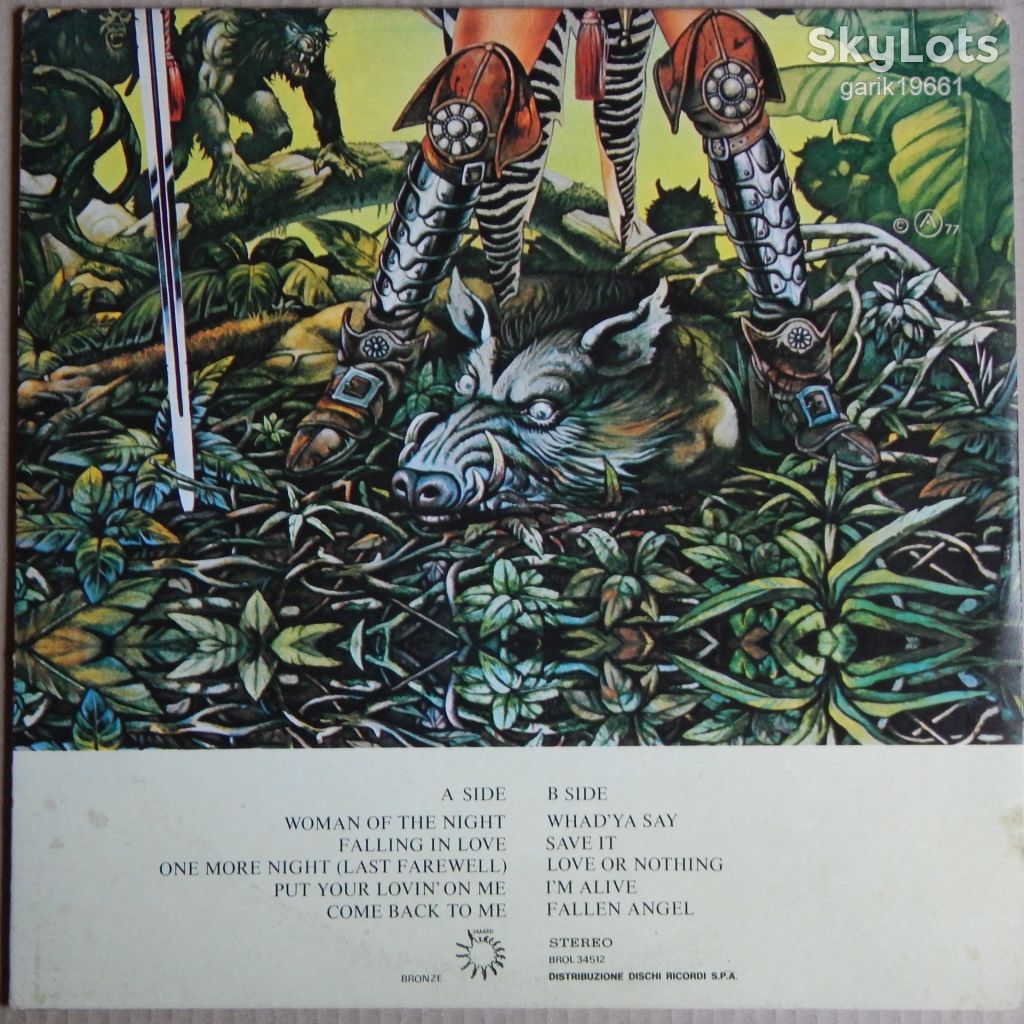 Uriah Heep – Fallen Angel  (Bronze – BROL 34512, Italy) EX/NM- - фото фото фото 1