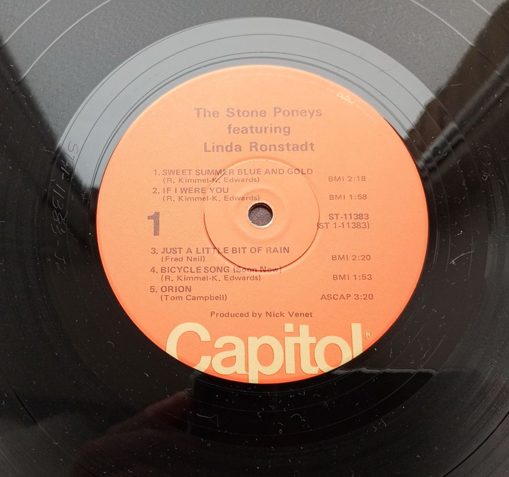 THE STONE PONEYS FEATURING LINDA RONSTADT LP VG++/VG - фото фото фото 2