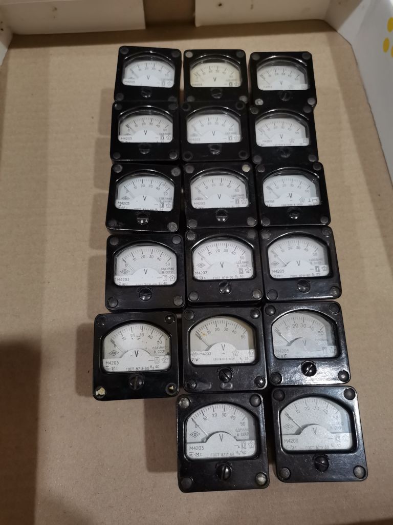 Вольтметр постоянного тока М4203 50в - фото фото фото 0