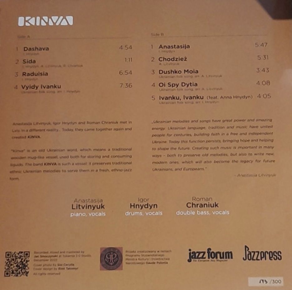 Kinva - Kinva - 2022.  (LP). 12. Vinyl. Пластинка. Poland. S/S. - фото фото фото 1
