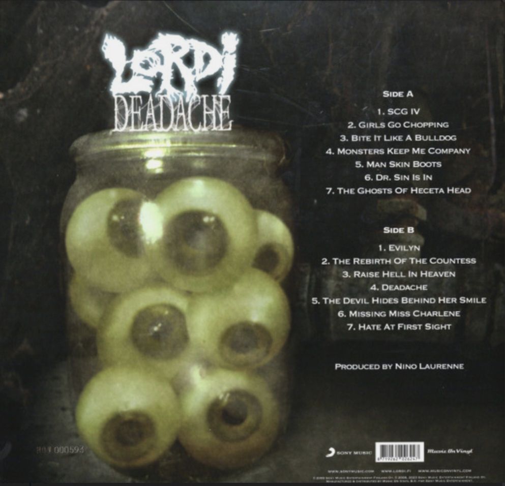 Lordi - Deadache - 2008  (LP). 12. Coloured Vinyl. Пластинка. Europe. S/S. - фото фото фото 2