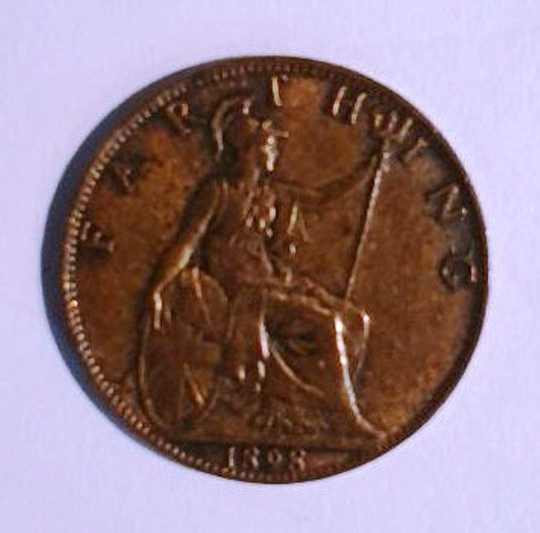 FARTHING 1898 VICTORIA DEI GRA BRITT REGINA FID DEF IND IMP - фото фото фото 4