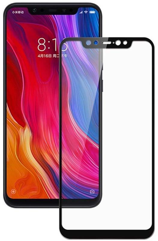 Защитное стекло  (броня) для Xiaomi Redmi Note 8 Pro 5D Black - фото фото фото 0