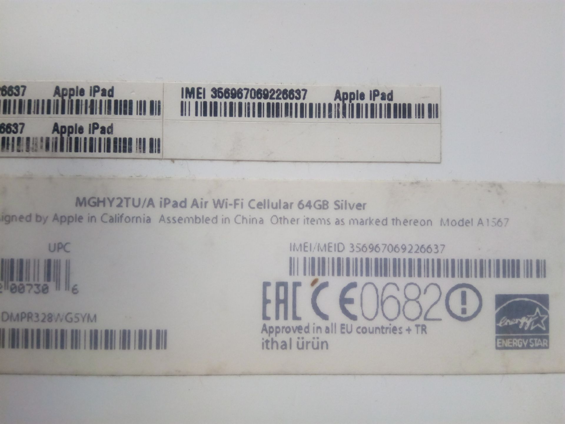 apple IPAD air wifi 64gb коробка  a1567 - фото фото фото 1