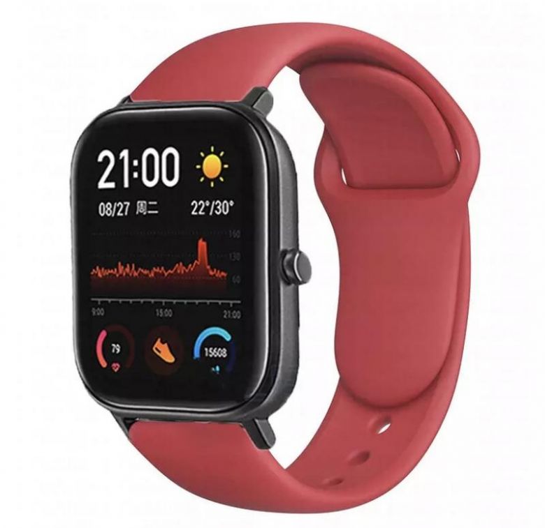 Браслет/Реремінець для годинника Xiaomi Amazfit Bip / Xiaomi Amazfit GTS Red - фото фото фото 0