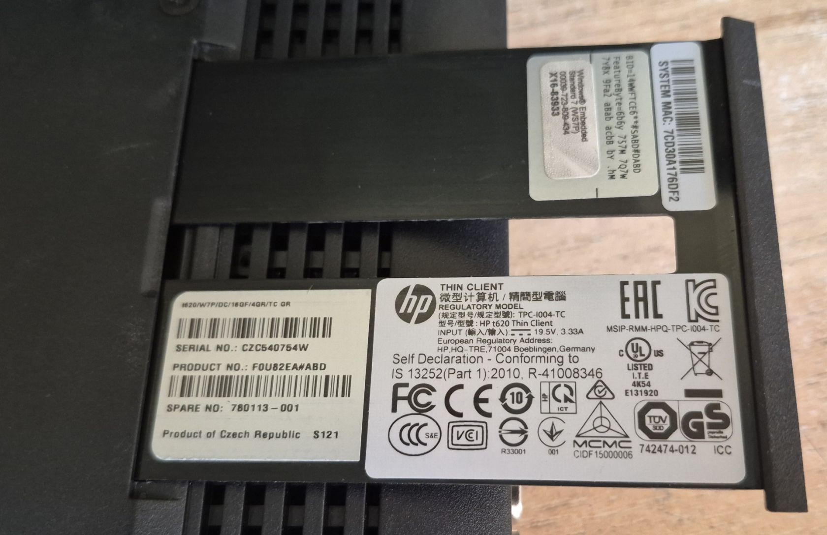 HP Thin Client TCP-1004-TC/T620 / AMD G-Series GX-217GA / 4GB - фото фото фото 2