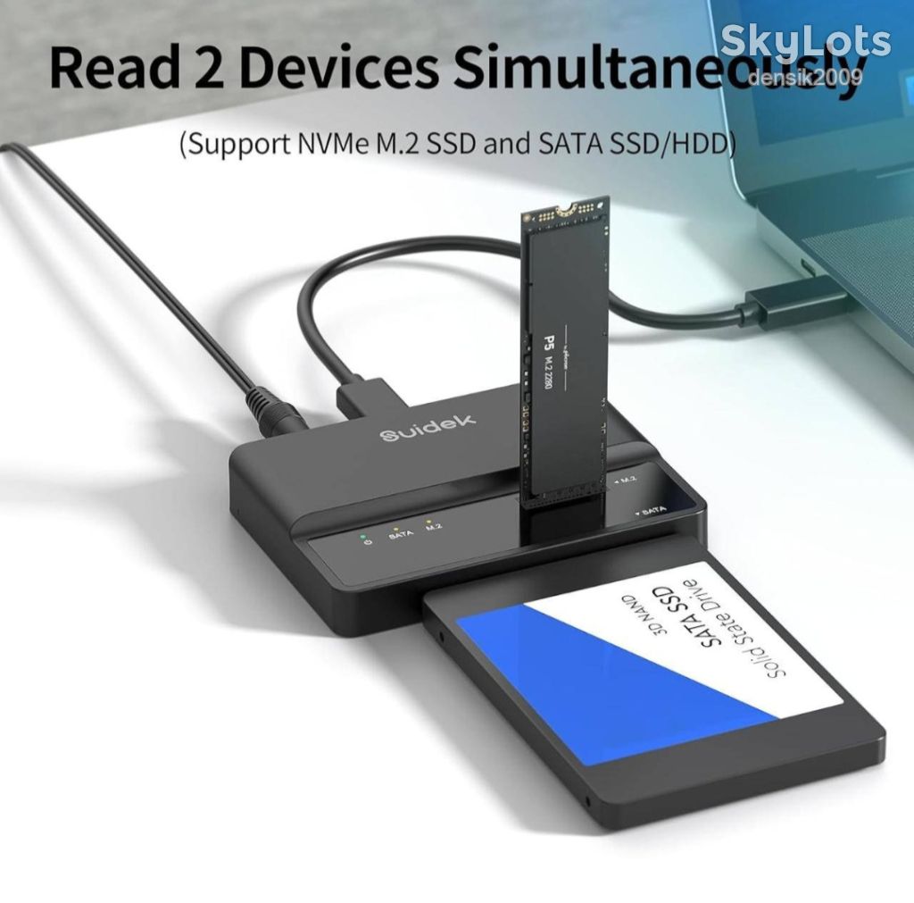 Адаптер SUIDEK  M.2 NVMe/SATA 10 Гбіт/с. Модель S1235D. Зчитувач жорстких дисків. - фото фото фото 3