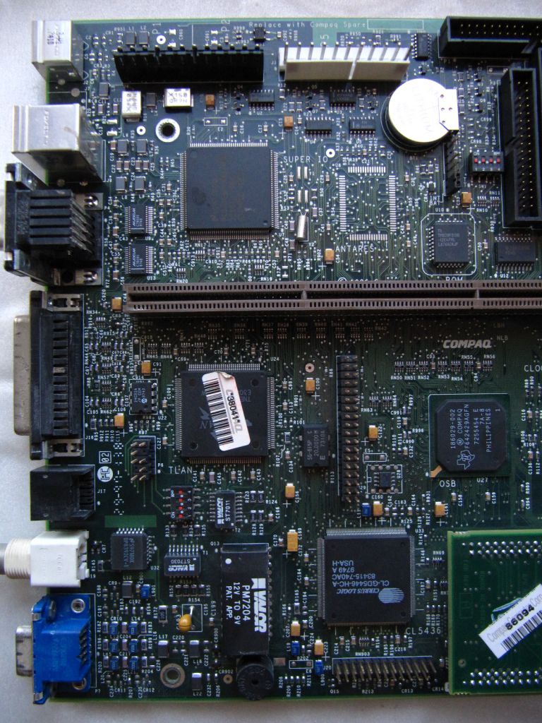 Комплект Compaq DeskPro сокет 7: материнка, рейзер, відеопам'ять - фото фото фото 4