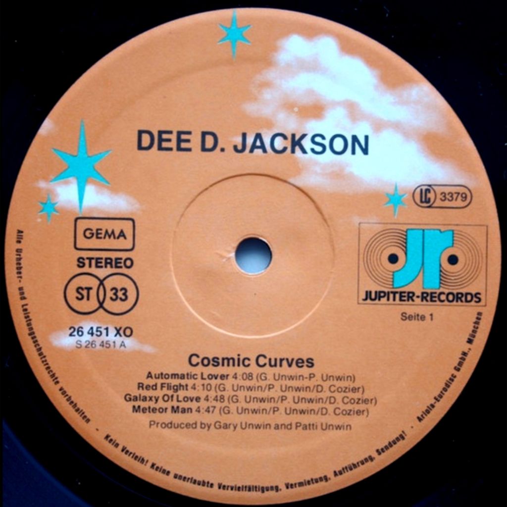 Dee D. Jackson - Cosmic Curves - 1978.   (LP). 12. Vinyl. Пластинка. Germany. - фото фото фото 2