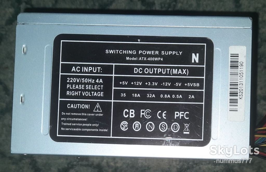 Блок живлення Switching Power ATX-400WP4 400W №1 Тест ОК - фото фото фото 0