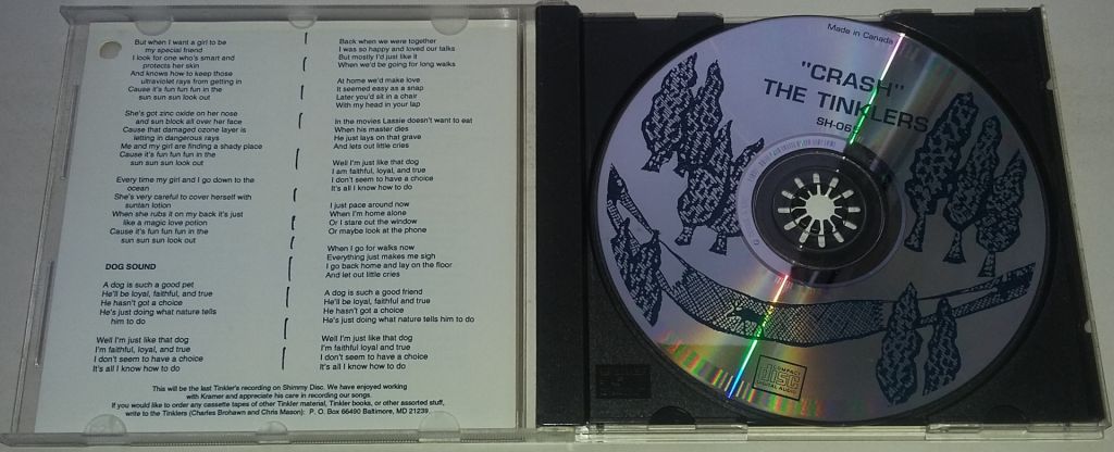 THE TINKLERS Crash CD Canada - фото фото фото 1