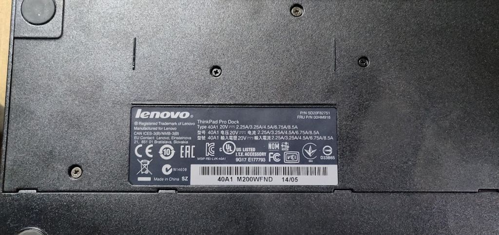 Док-станция Lenovo ThinkPad Pro Dock 40A1 № 211312 - фото фото фото 3