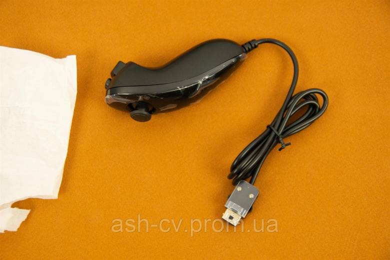 Джойстик, нунчак, для, Nintendo Wii, RVL-003, nunchuk,Black - фото фото фото 0
