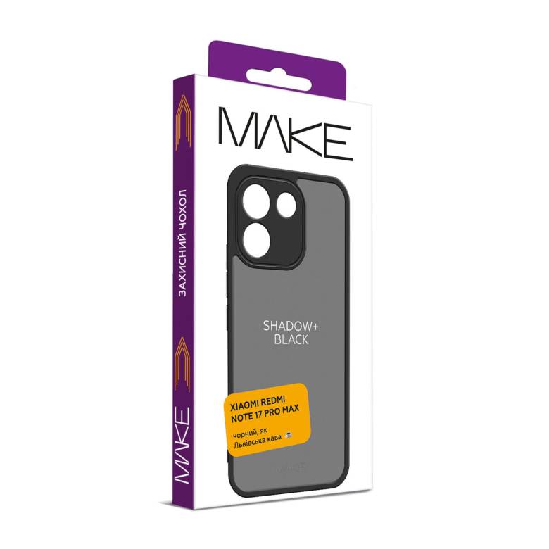 Xiaomi Redmi Note 17 Pro Max Чехол матовый TPU+PC (черный) - фото фото фото 1