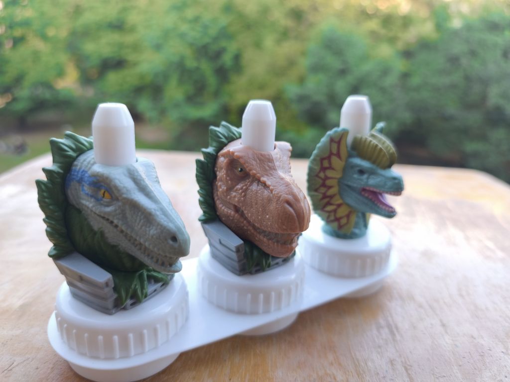 * Good 2 Grow Juice Bottle Character Topper Dinosaur 3 Jerassic Park - фото фото фото 0
