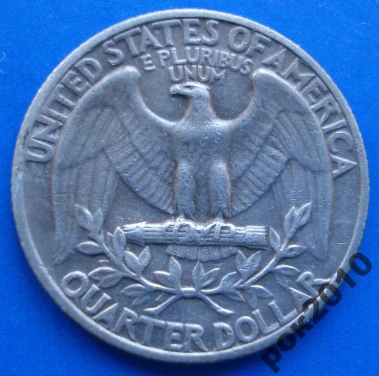 25 центов 1971 года США - фото фото фото 1