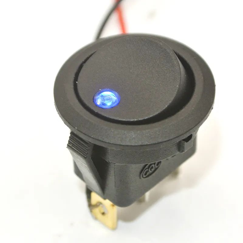 Перемикач 2-pin 20À 12V із вбудованим світлодіодом     (RRSDS2125-12-LED-BLUE) - фото фото фото 0
