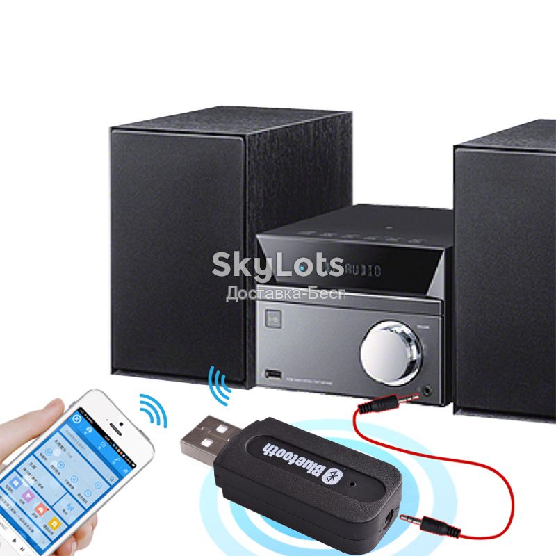 Bluetooth адаптер AMP USB 3,5 мм аудио ресивер BT-163  (194) - фото фото фото 4