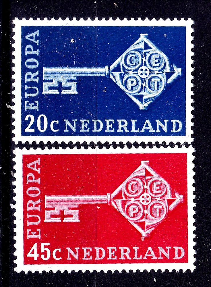 Нидерланды  1968 г MNH -  EUROPA CEPT - - фото фото фото 0