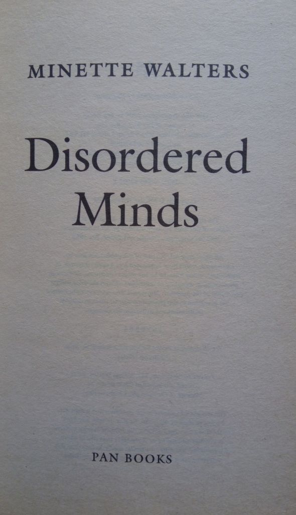 Disordered Minds Minette Walters English на Английском книга - фото фото фото 1