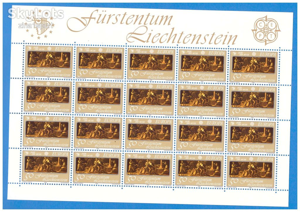 Лихтенштейн 1985 г MNH  - м/л - 2 скана - искусство - фото фото фото 1