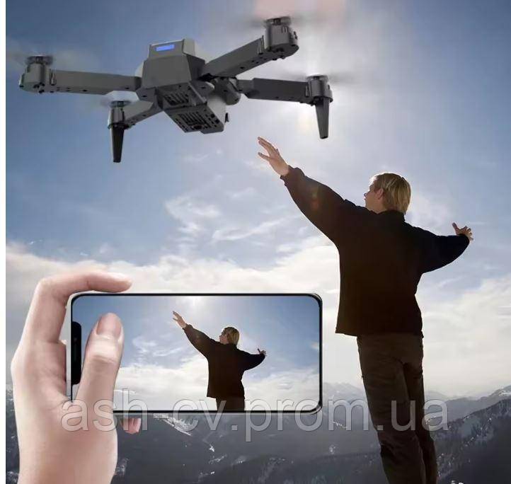 Дрон, квадрокоптер, RC, FPV, Drone, E88, Pro, з камерою, для пілотів-початківців, та дітей - фото фото фото 3