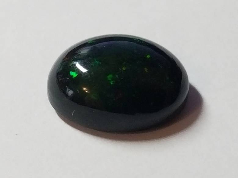 Черный опал кабошон 2.32 Ct   11 x 8 mm - фото фото фото 3