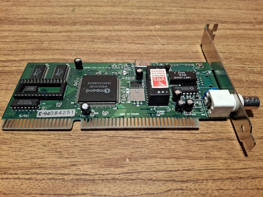Сетевая карта Winbond W8C904F ISA Ethernet card     (#01) - фото фото фото 4