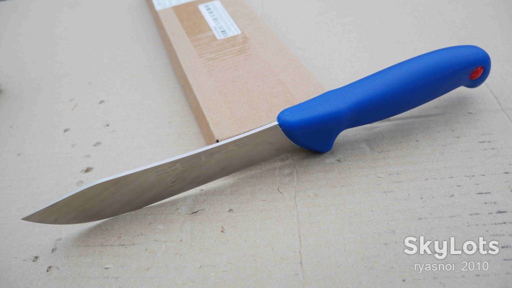 Plys TZHX065 D6, Plastic blue, 40Cr13 Satin, Kitchen Knife, Fixed - фото фото фото 7