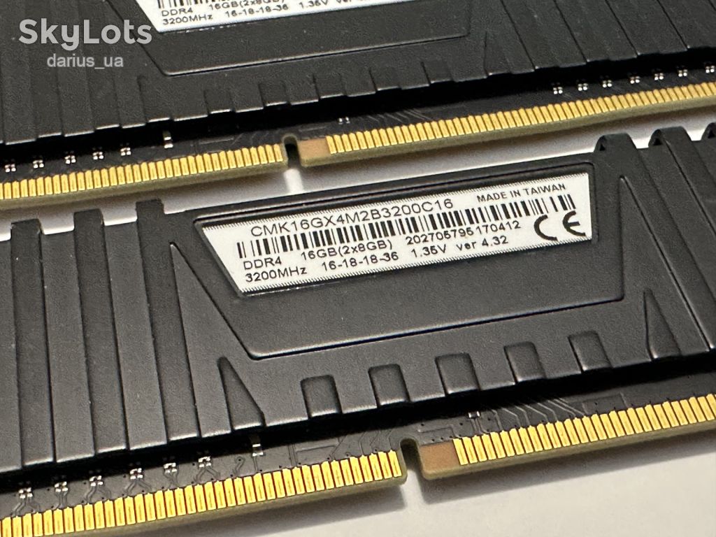 DDR4 2x8GB Corsair 3200MHz  (CMK16GX4M2B3200C16) - фото фото фото 2