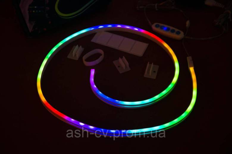 Стрічка, неон, Smart, LED, Neon, Pixel, RGB, USB, з мікрофоном, світломузика, 1 метр - фото фото фото 6