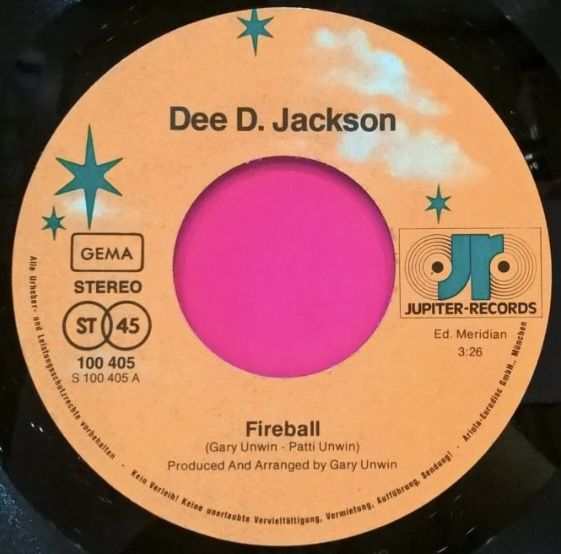 Dee D. Jackson - Fireball - 1979.  (EP) 7. Vinyl. Пластинка. Germany. - фото фото фото 2
