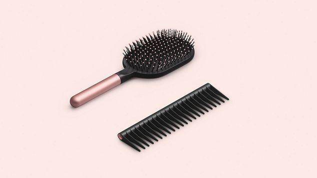 Комплект расчёсок Dyson - designed Paddle brush Rose расчёска - фото фото фото 1