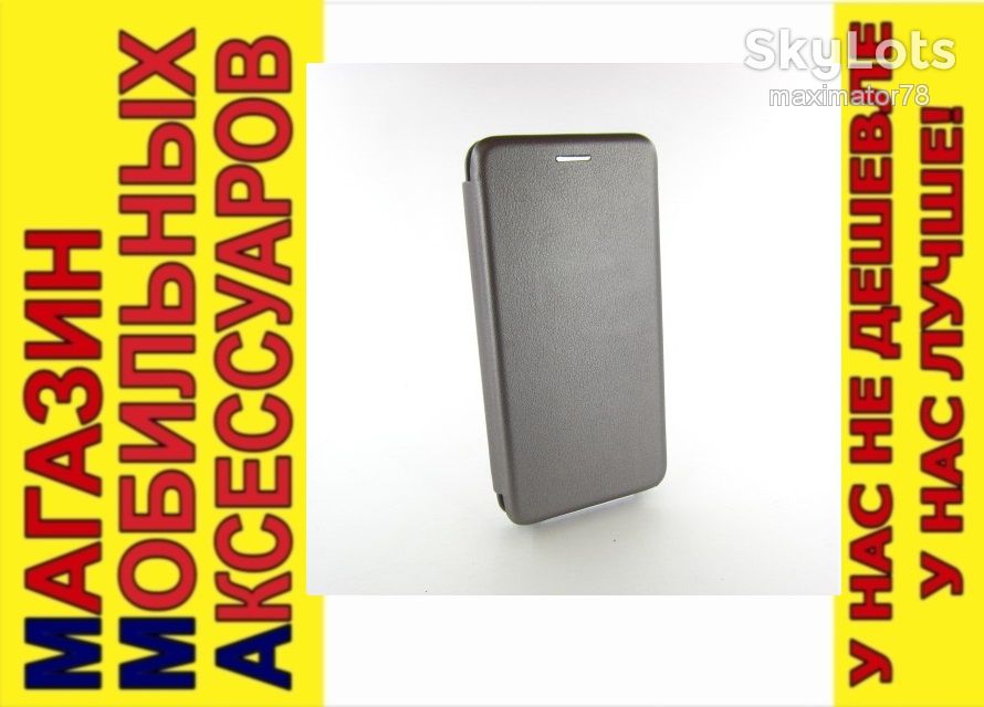 КОЖАНЫЙ ЧЕХОЛ КНИЖКА Samsung J6 J600 ASPOR silver - фото фото фото 0