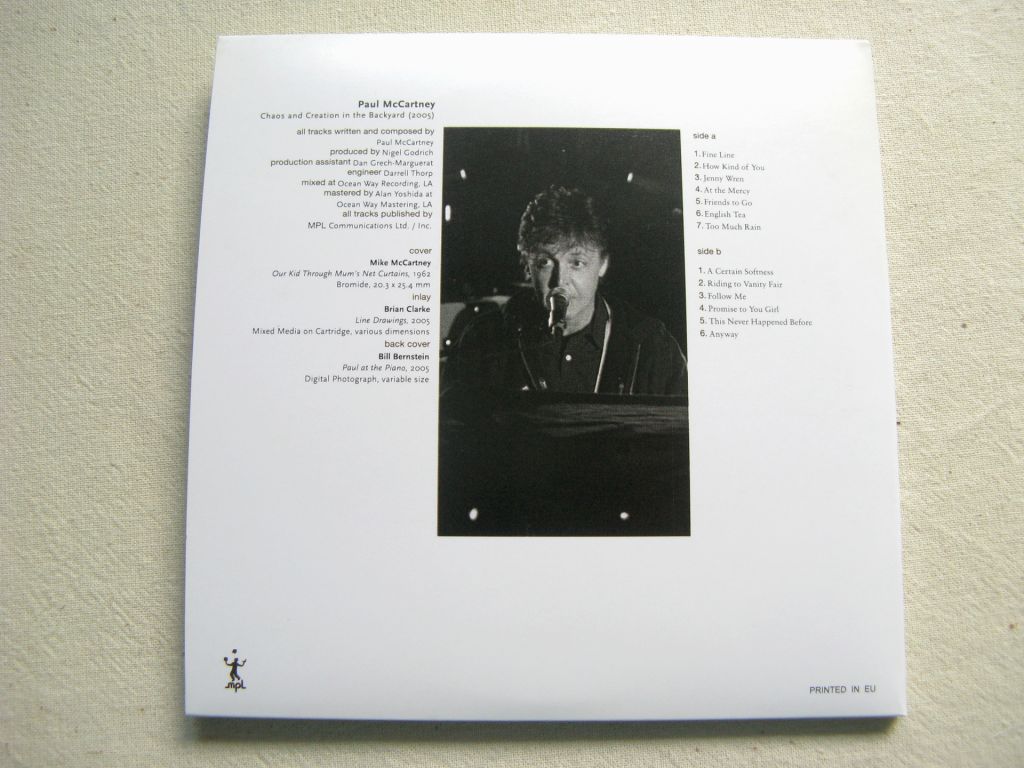 CDLP Beatles Family. Paul McCartney. Chaos And Creation In The Backyard. 2005. - фото фото фото 9
