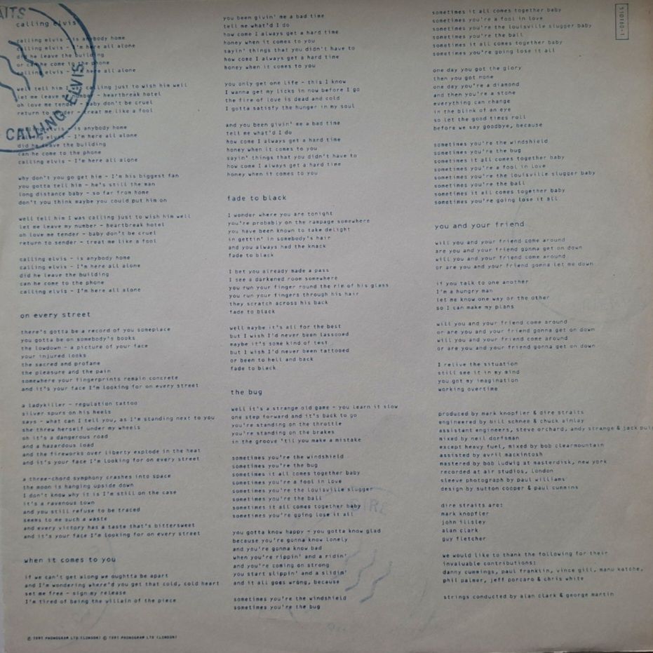Dire Straits - On Every Street - 1991.  (LP). 12. Vinyl. Пластинка. - фото фото фото 3