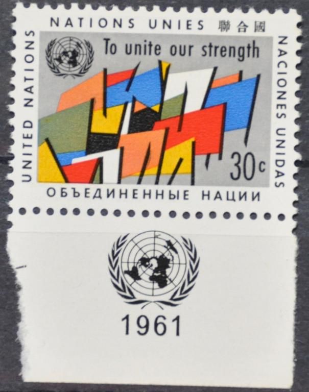 ООН CША Нью-Йорк 1961 MNH - фото фото фото 0