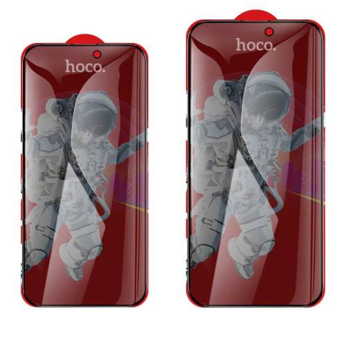 Защитное стекло Privacy HOCO G15 для iPhone 15 Pro (черное) - фото фото фото 1