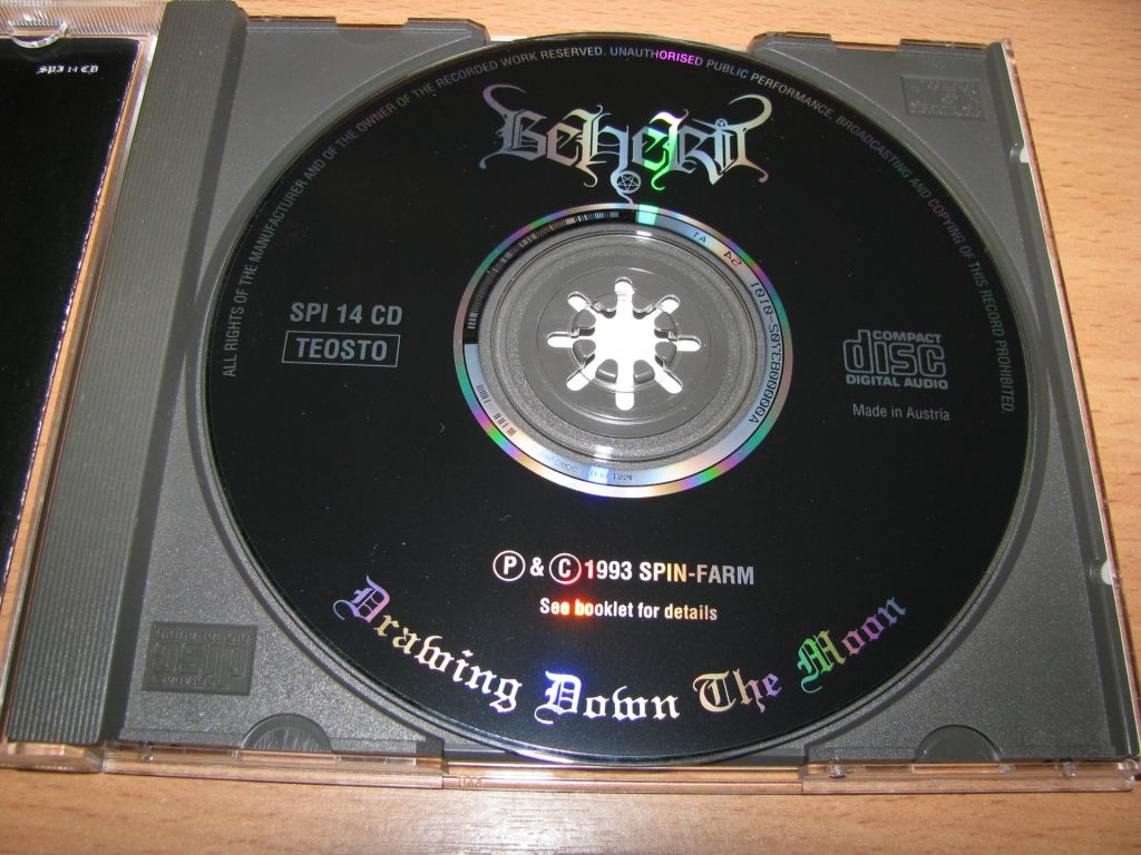 BEHERIT - Drawing Down The Moon  (1993 Spinefarm Austria) - фото фото фото 2