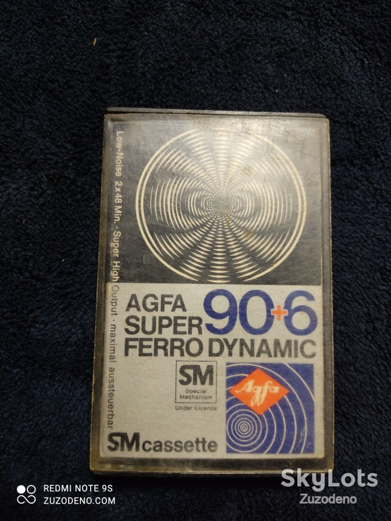 Б/У Аудио кассета AGFA superferro 90+6 - фото фото фото 0