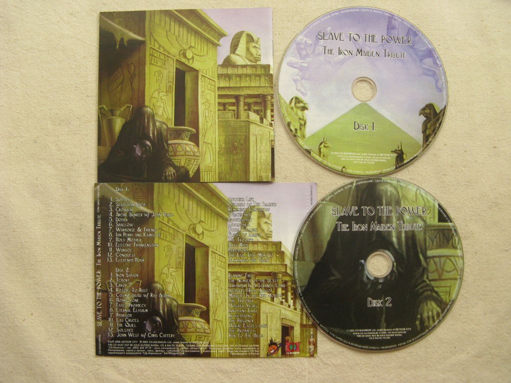 CD Iron Maiden Tribute. Slave To The Power. 2CD. 2000. - фото фото фото 2