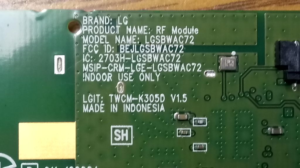 МОДУЛЬ RF MODULE TWCM-K305D LGSBWAC72 С TV LG  РАЗБОРКА - фото фото фото 1