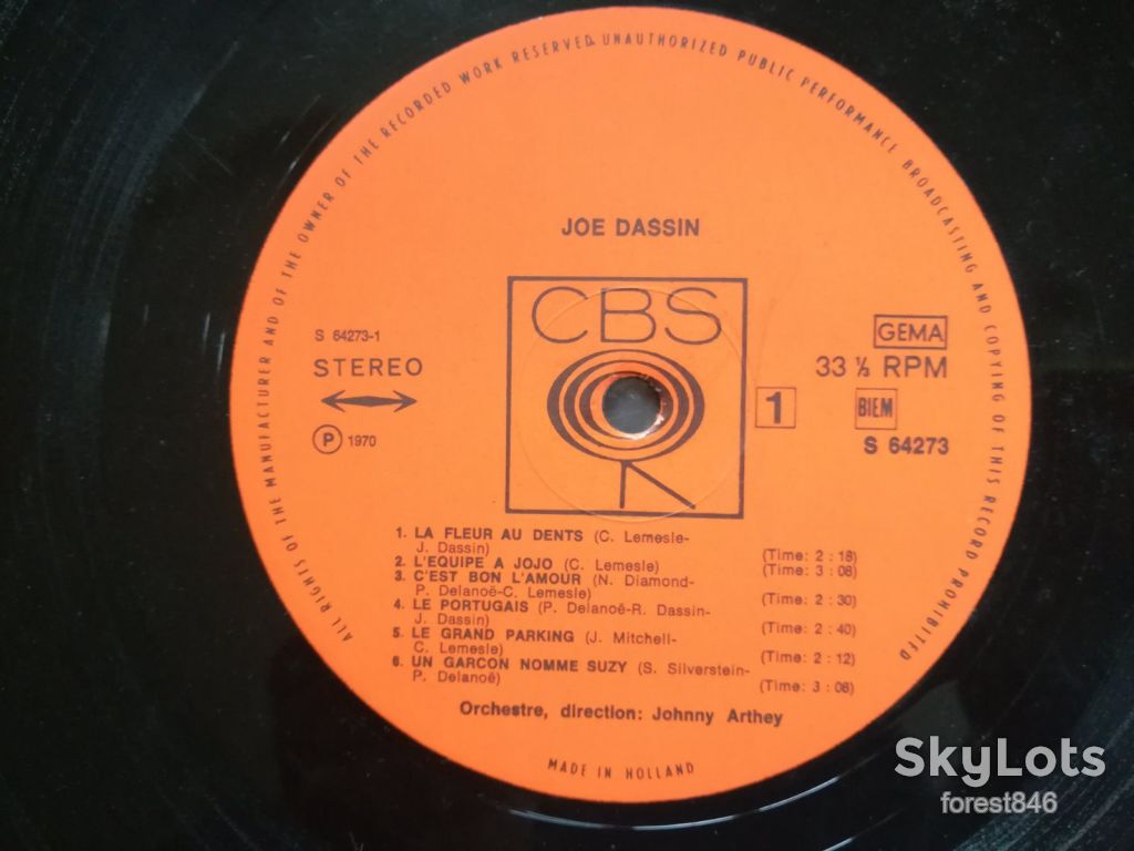 Joe Dassin  (лам. конв.)-Ex.+, Голандія  (&amp;90) - фото фото фото 2