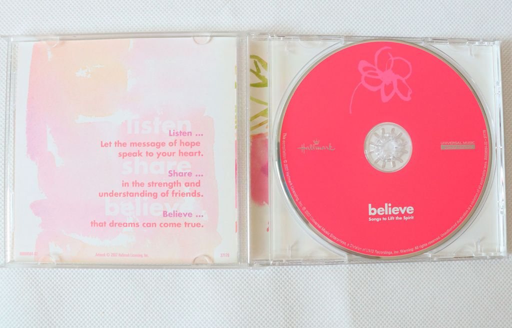 Believe - Songs to Lift the Spirit - Hallmark - Audio CD 2007 - фото фото фото 1