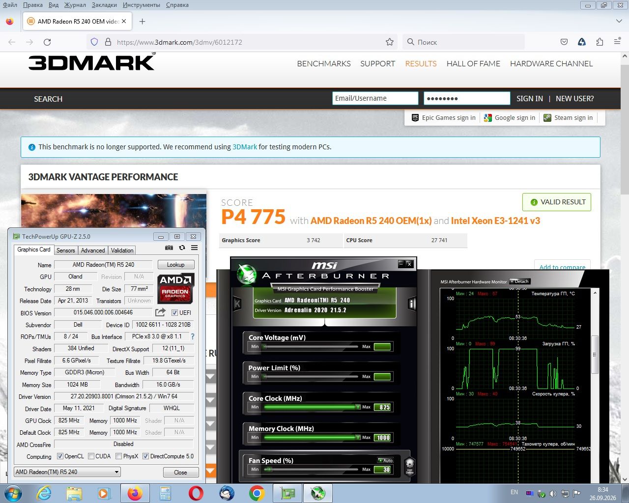 AMD Radeon R5 240 1Gb DDR3 DVI+DP  LP+ - фото фото фото 6